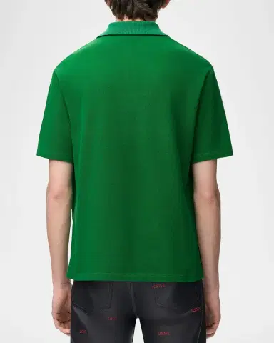 Loewe Men's Cotton Pique Polo Shirt | Thumbnail 3 Loewe Men's Cotton Pique Polo Shirt | Thumbnail 3
