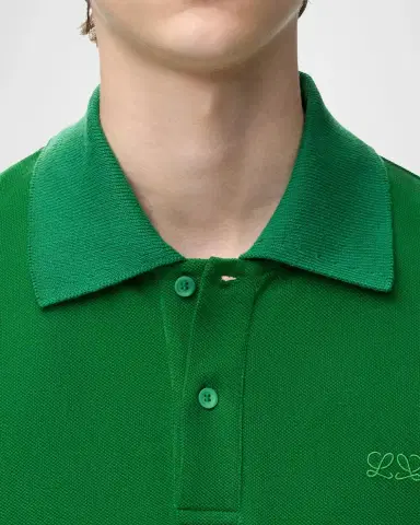 Loewe Men's Cotton Pique Polo Shirt | Thumbnail 5 Loewe Men's Cotton Pique Polo Shirt | Thumbnail 5