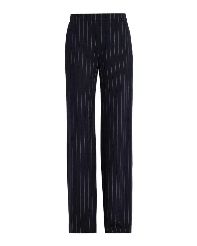 Lafayette 148 New York Lafayette Pinstripe Flare-Leg Pants
