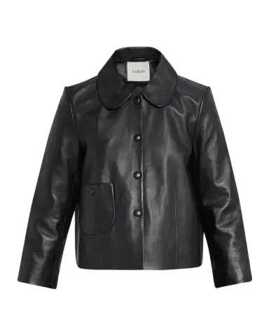 Ba&sh Mylos 3/4-Sleeve Leather Jacket | Thumbnail 1
