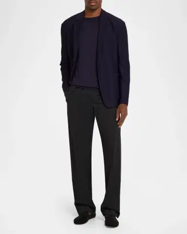Giorgio Armani Men's Rice Stitch Two-Button Jacket | Thumbnail 2