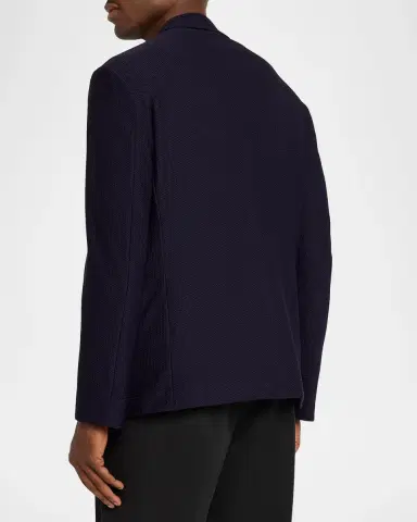 Giorgio Armani Men's Rice Stitch Two-Button Jacket | Thumbnail 3
