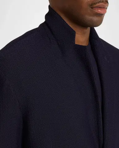 Giorgio Armani Men's Rice Stitch Two-Button Jacket | Thumbnail 7