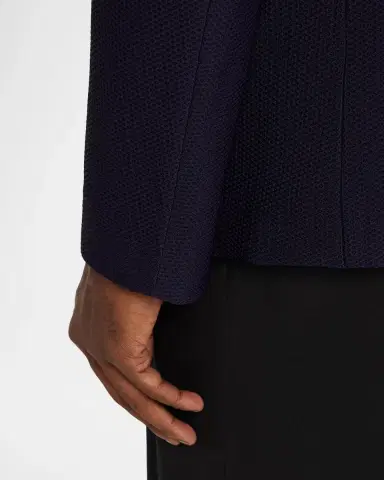 Giorgio Armani Men's Rice Stitch Two-Button Jacket | Thumbnail 8
