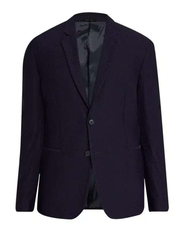 Men's Rice Stitch Two-Button Jacket