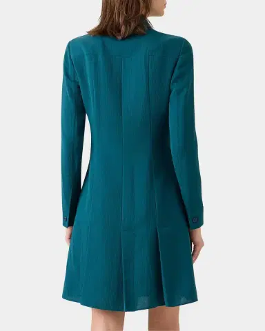 Akris Cotton-Silk Seersucker Shirtdress | Thumbnail 2