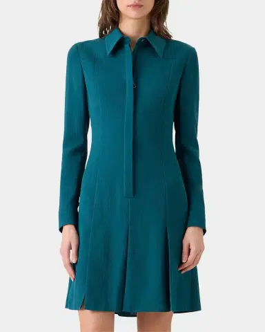 Akris Cotton-Silk Seersucker Shirtdress | Thumbnail 3