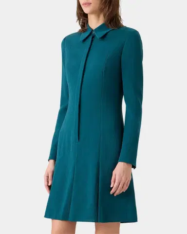 Akris Cotton-Silk Seersucker Shirtdress | Thumbnail 5
