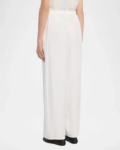 Theory Flowy Silk Twill Pants | Thumbnail 3 Theory Flowy Silk Twill Pants | Thumbnail 3