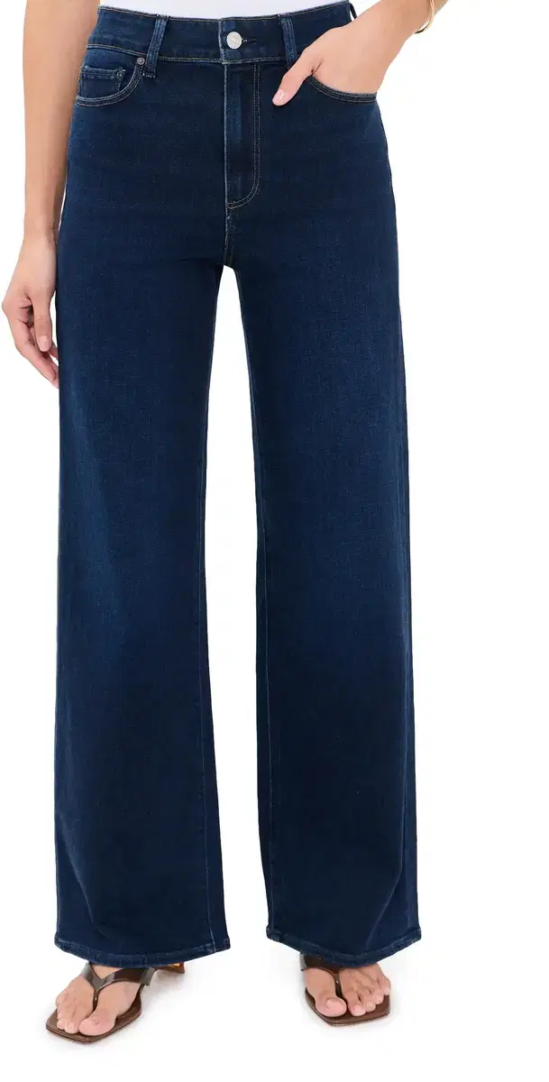 PAIGE Anessa Wide Leg Jeans Amagansett
