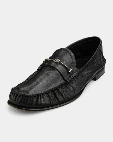 Tom Ford Men's Double T Hardware Leather Loafers | Thumbnail 5