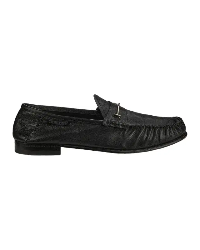 Tom Ford Men's Double T Hardware Leather Loafers