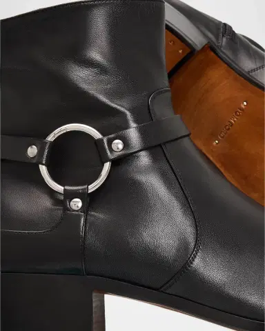 Tom Ford Men's Leather Zipped Ankle Boots | Thumbnail 5