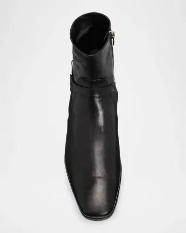 Tom Ford Men's Leather Zipped Ankle Boots | Thumbnail 6