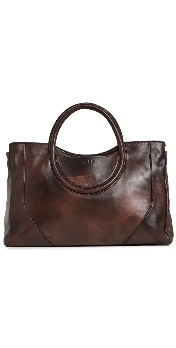 Staud Maude Satchel ESPRESSO DISTRESSED One Size