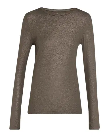MAJESTIC FILATURES Metallic Long-Sleeve Viscose Tee | Thumbnail 1