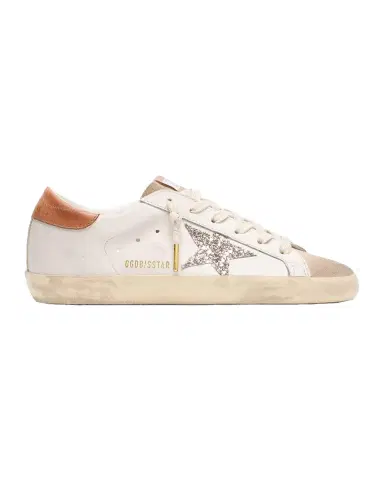 Golden Goose Super-Star Leather Glitter Low-Top Sneakers | Thumbnail 3