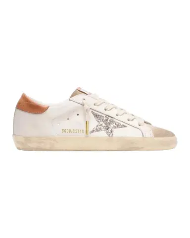 Golden Goose Super-Star Leather Glitter Low-Top Sneakers | Thumbnail 1