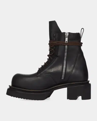 Rick Owens Low Army Bogun Leather Boots | Thumbnail 4
