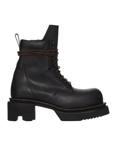 Rick Owens Low Army Bogun Leather Boots | Thumbnail 1