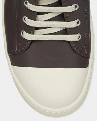 DRKSHDW RICK OWENS Men's Leather Low-Top Sneakers | Thumbnail 3