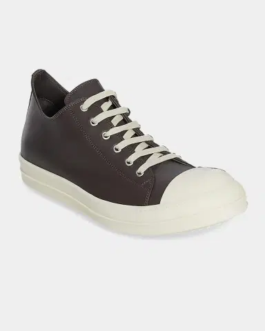 DRKSHDW RICK OWENS Men's Leather Low-Top Sneakers | Thumbnail 4