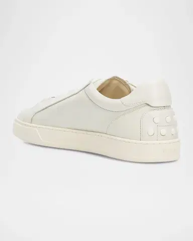Tod's Men's Sportivo Elastic Drawstring Leather Sneakers | Thumbnail 4