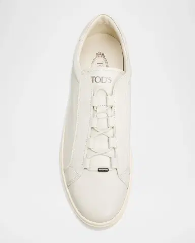 Tod's Men's Sportivo Elastic Drawstring Leather Sneakers | Thumbnail 6