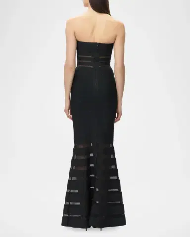 Hervé Léger The Kate Strapless Mermaid-Hem Gown | Thumbnail 3