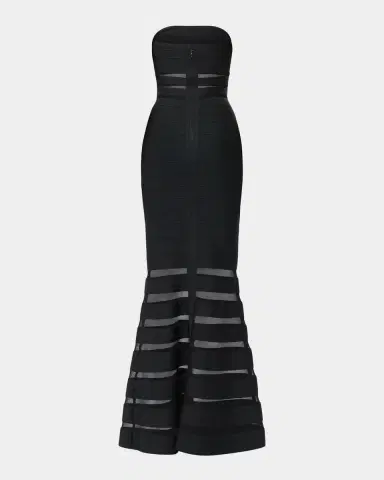 Hervé Léger The Kate Strapless Mermaid-Hem Gown | Thumbnail 6