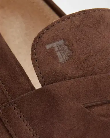 Tod's Men's Mocassino Suede Penny Loafers | Thumbnail 5