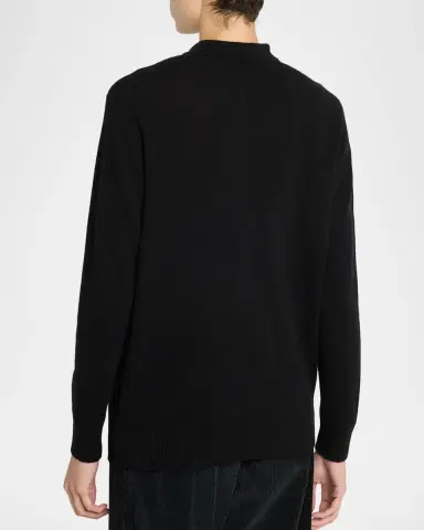 The Row Pashi Cashmere Long-Sleeve Polo Shirt | Thumbnail 3 The Row Pashi Cashmere Long-Sleeve Polo Shirt | Thumbnail 3