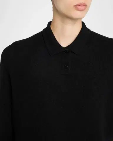 The Row Pashi Cashmere Long-Sleeve Polo Shirt | Thumbnail 5 The Row Pashi Cashmere Long-Sleeve Polo Shirt | Thumbnail 5