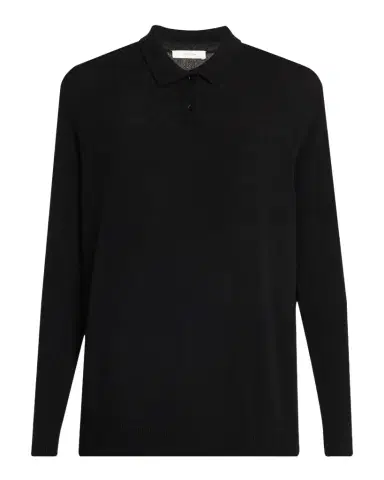 The Row Pashi Cashmere Long-Sleeve Polo Shirt | Thumbnail 1 The Row Pashi Cashmere Long-Sleeve Polo Shirt | Thumbnail 1