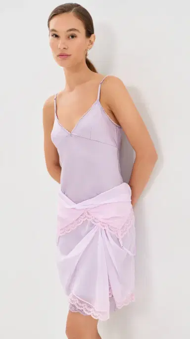 Marc Jacobs Layered Satin Slip Dress ilac | Thumbnail 2 Marc Jacobs Layered Satin Slip Dress ilac | Thumbnail 2