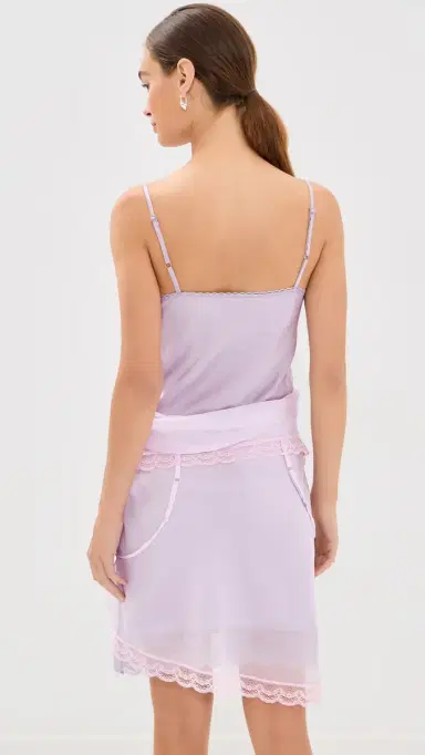 Marc Jacobs Layered Satin Slip Dress ilac | Thumbnail 3 Marc Jacobs Layered Satin Slip Dress ilac | Thumbnail 3