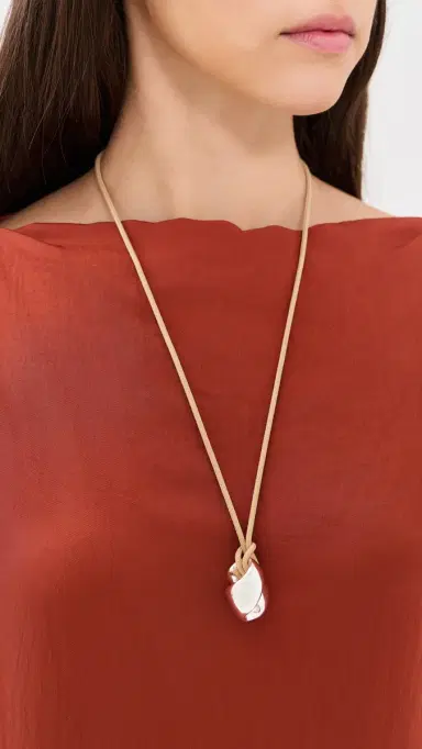 Jenny Bird Estelle Rope Necklace High Polish Silver One Size | Thumbnail 3