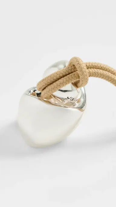 Jenny Bird Estelle Rope Necklace High Polish Silver One Size | Thumbnail 5