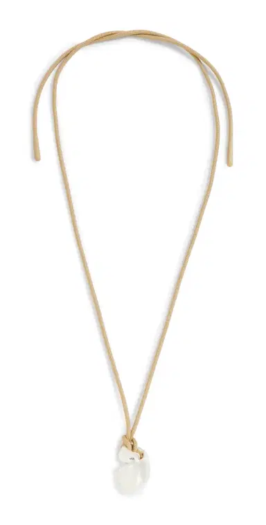 Jenny Bird Estelle Rope Necklace High Polish Silver One Size | Thumbnail 1