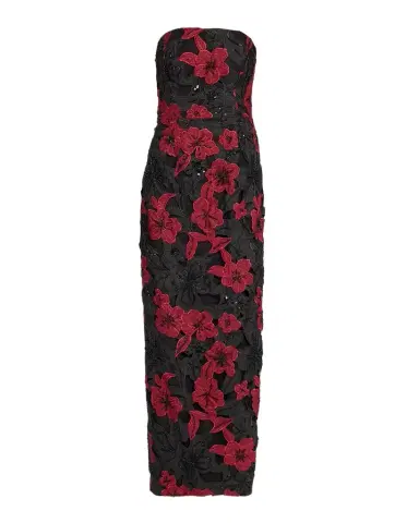 Milly Orion Strapless Grand Floral Column Maxi Dress | Thumbnail 1