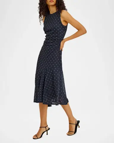 RAILS Daija Polka Dot Midi Dress | Thumbnail 4