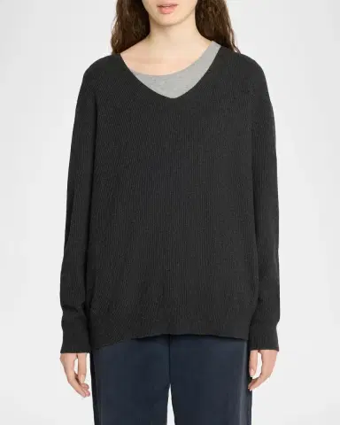 The Row Phef Cotton-Cashmere Ribbed Top | Thumbnail 4 The Row Phef Cotton-Cashmere Ribbed Top | Thumbnail 4