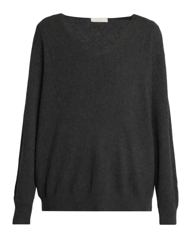 The Row Phef Cotton-Cashmere Ribbed Top