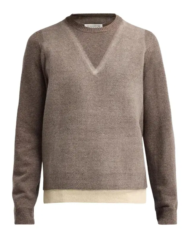 Maison Margiela Fused Knit Crewneck Sweater