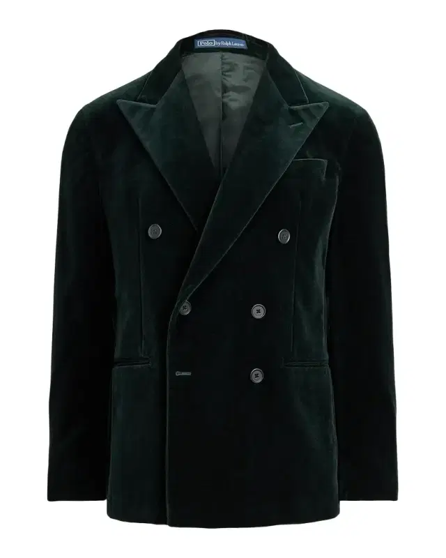 Polo Ralph Lauren Men's Cotton Velvet Double-Breasted Dinner Jacket