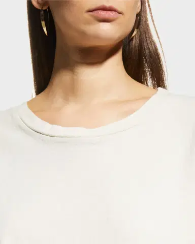 Nili Lotan Brady Distressed Tee | Thumbnail 5 Nili Lotan Brady Distressed Tee | Thumbnail 5
