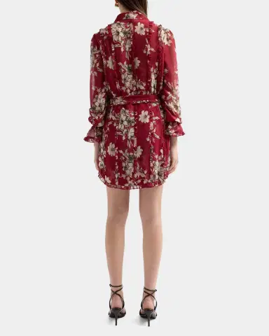 Cinq à Sept Handsketched Floral Estelle Mini Dress | Thumbnail 3