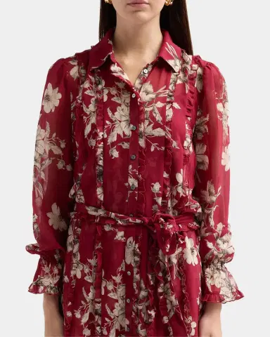 Cinq à Sept Handsketched Floral Estelle Mini Dress | Thumbnail 5