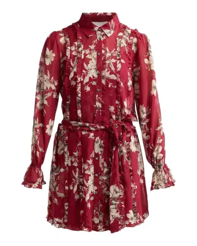 Cinq à Sept Handsketched Floral Estelle Mini Dress | Thumbnail 1