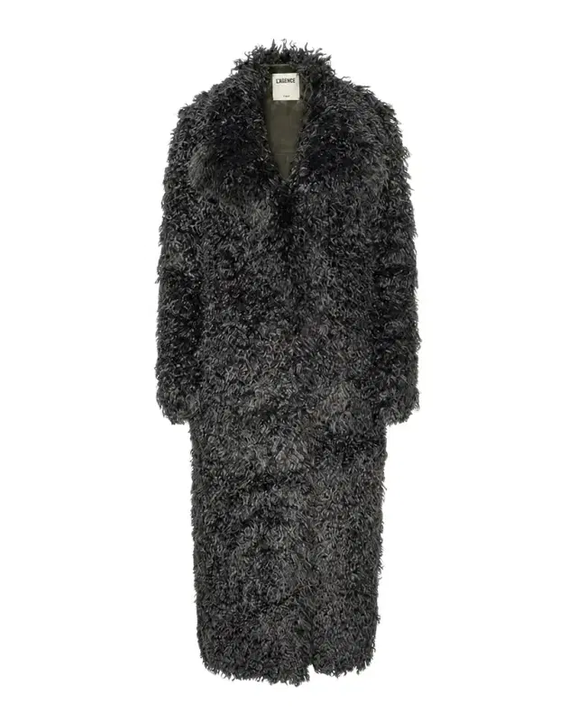 L'Agence Lizbeth Long Faux Fur Coat